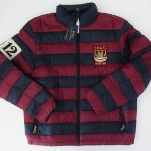 polo ralph lauren packable down baseball jacket